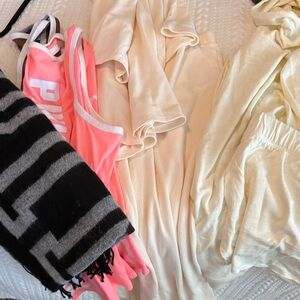 PINK Victoria's Secret Pink and Cream Apparel Set bundle